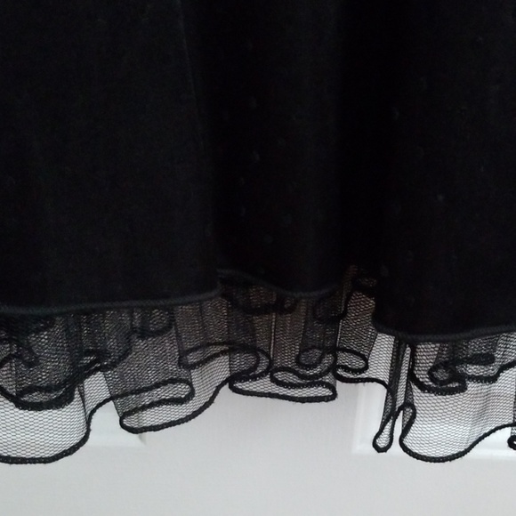 Black Swiss Dot Dress - Picture 5 of 7